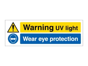 5 x UV Hazard Warnings (300 x 100 mm)